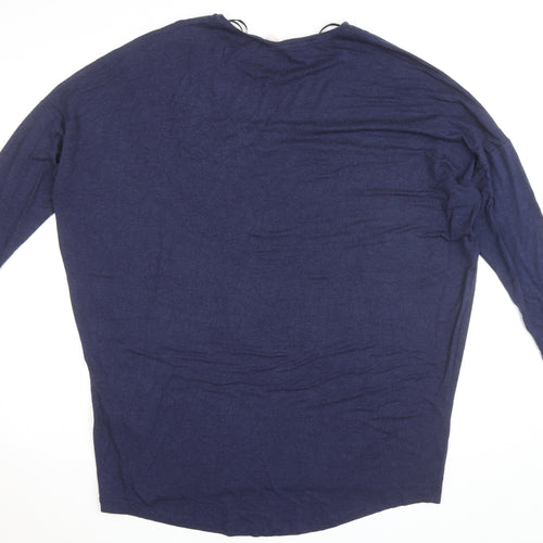 ONLY Carmakoma Women's Blue 3/4 Sleeve Relaxed Jersey Top Size 20
