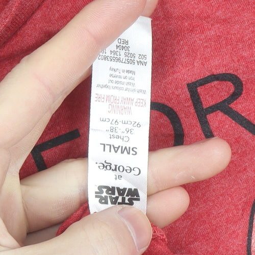 George Star Wars Men's Red Christmas Stormtrooper T-Shirt Small