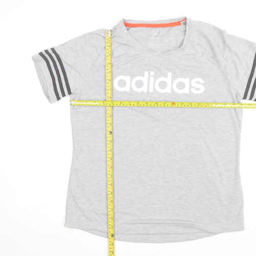 Adidas Men's Grey XL Climalite Short Sleeve Sports T-Shirt