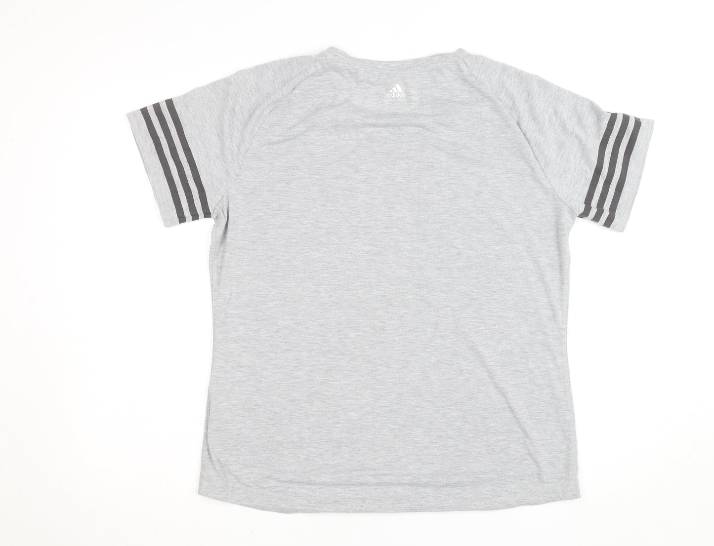 Adidas Men's Grey XL Climalite Short Sleeve Sports T-Shirt