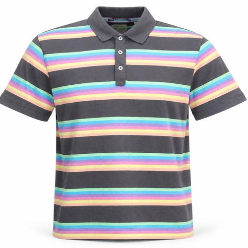 Scotch & Soda Men's Multicoloured Striped XL Polo T-Shirt