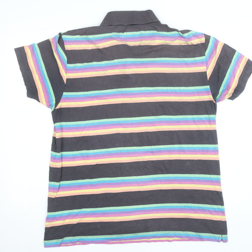 Scotch & Soda Men's Multicoloured Striped XL Polo T-Shirt