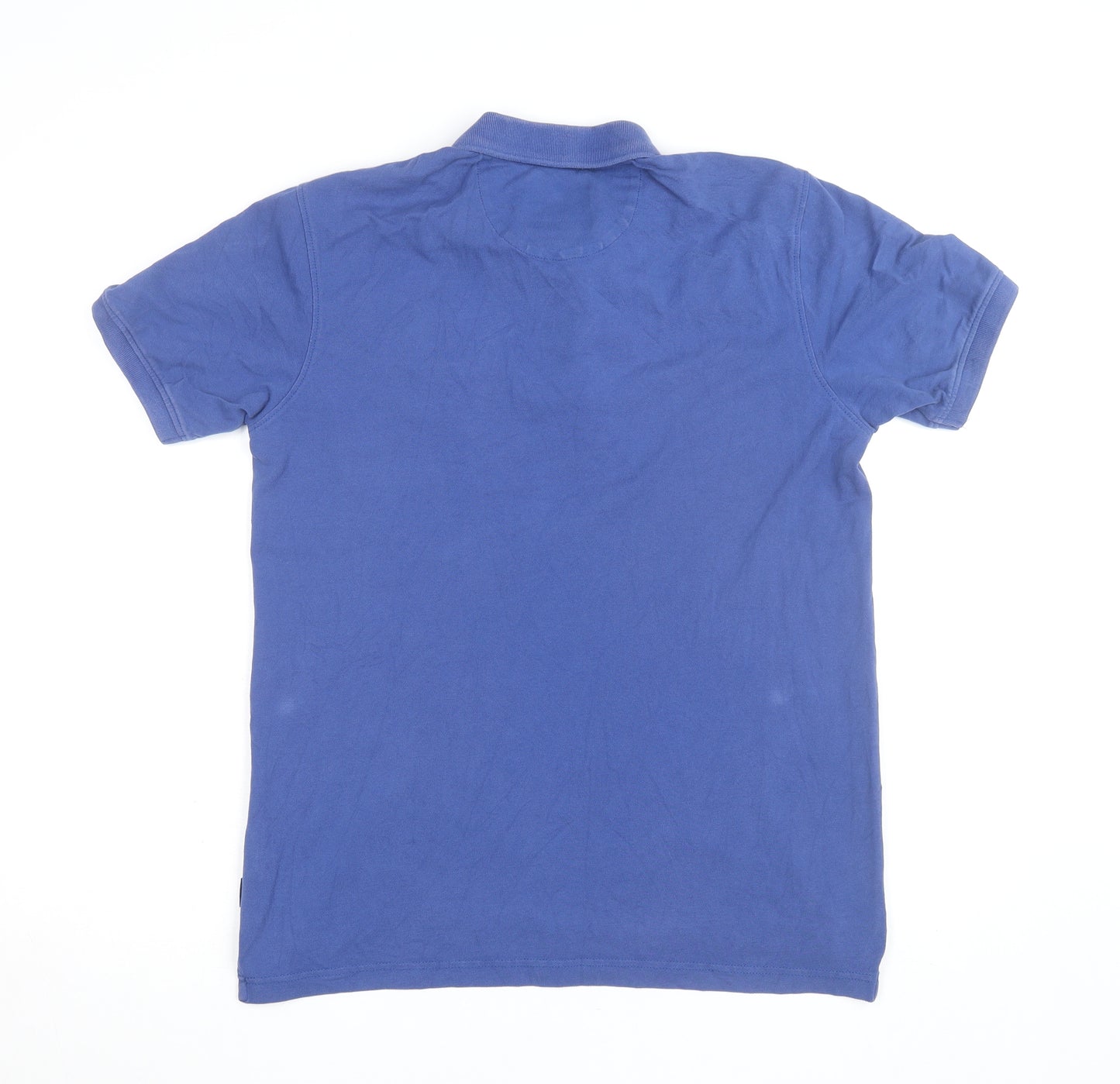 Beverly Hills Polo Club Men's Blue Cotton Polo Shirt Medium