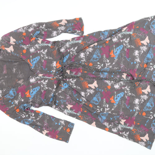 Holly Willoughby Women’s Multicoloured Butterfly Print Jersey Wrap Dress Size 12