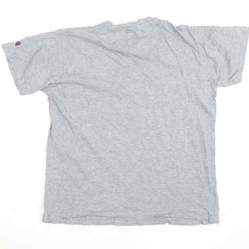 Champion Boys Grey Crew Neck Short Sleeve Sports T-Shirt Size 13 Years