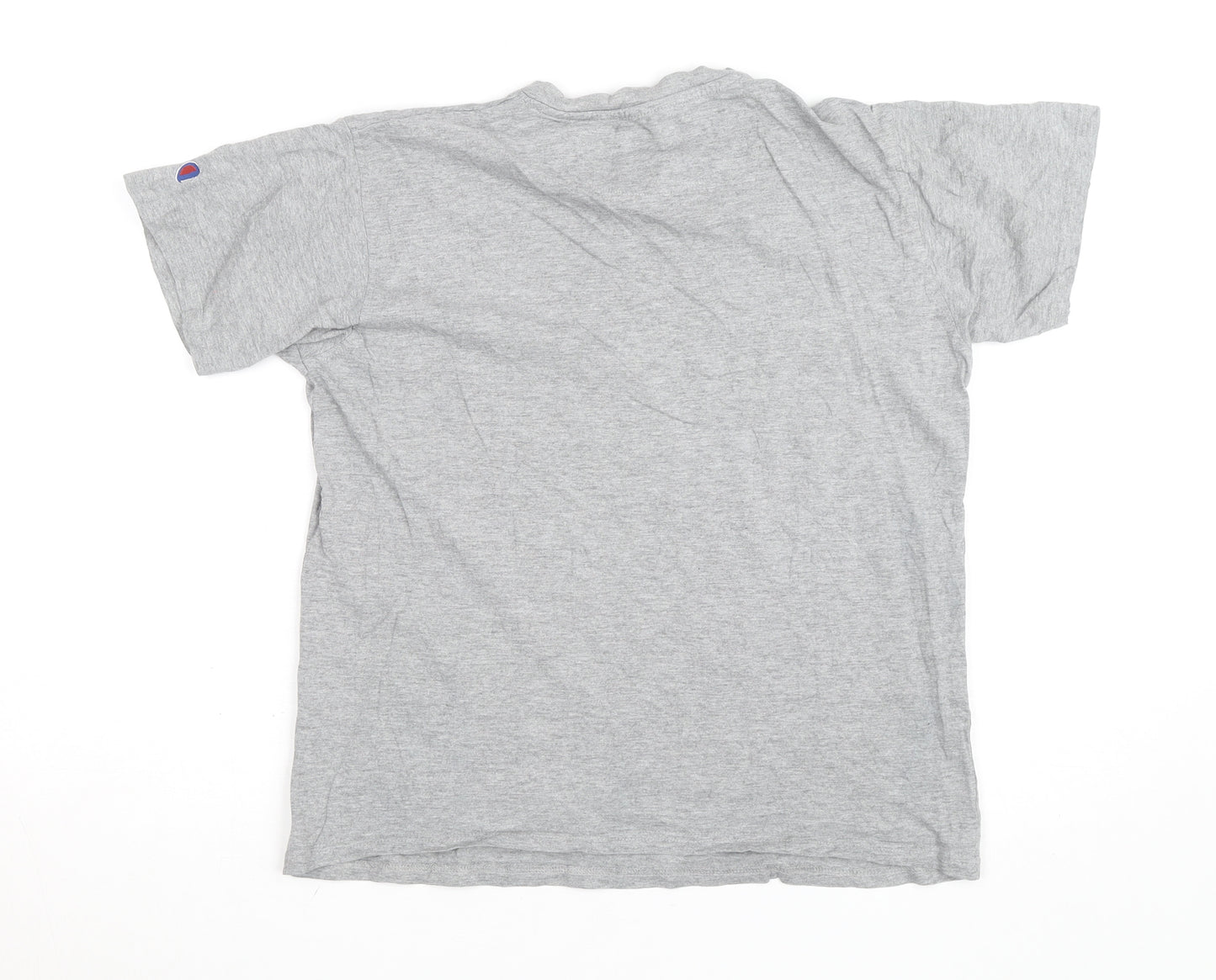 Champion Boys Grey Crew Neck Short Sleeve Sports T-Shirt Size 13 Years