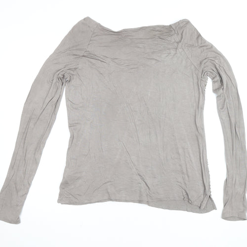 The White Company Women’s Beige Sequin Long Sleeve Top XL