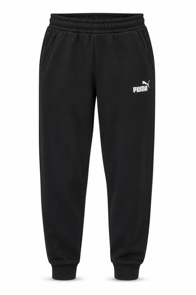 Puma Men's Black Jogger Sweatpants M Cotton Blend Activewear Trousers