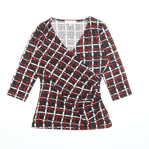 Marc Angelo Women's Multicoloured Wrap Blouse Size 10
