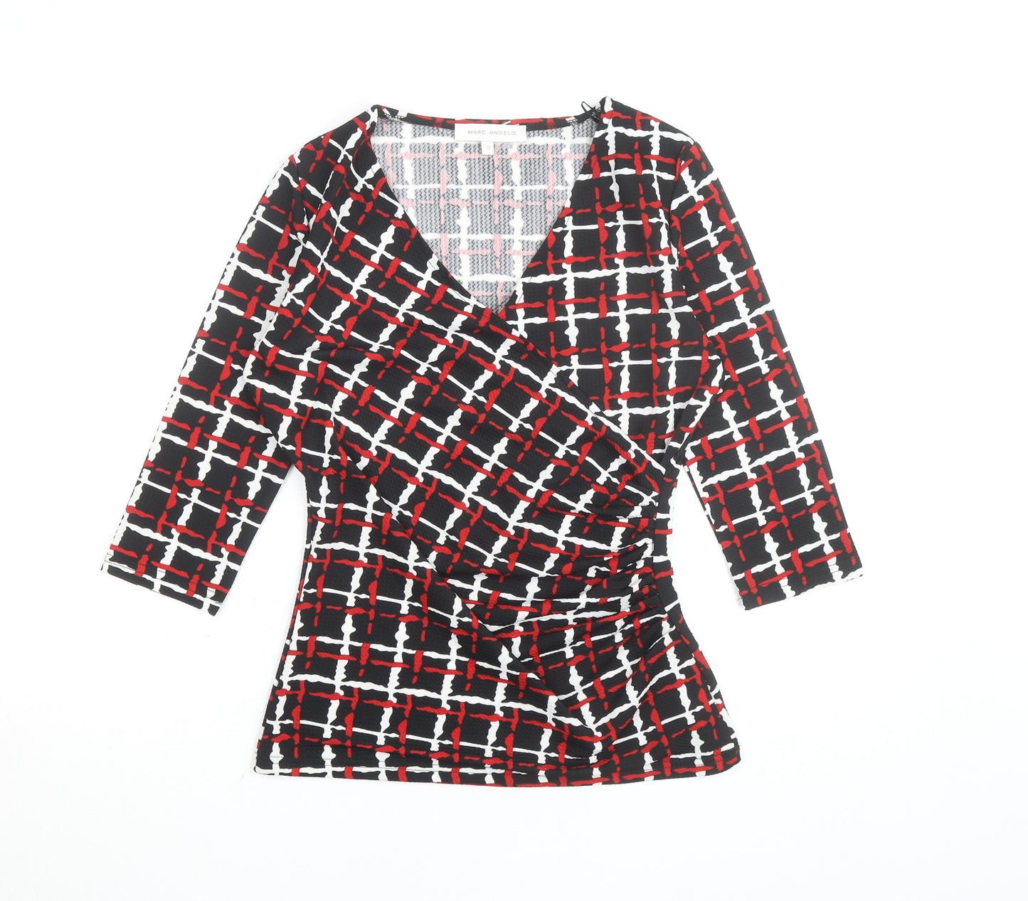Marc Angelo Women's Multicoloured Wrap Blouse Size 10