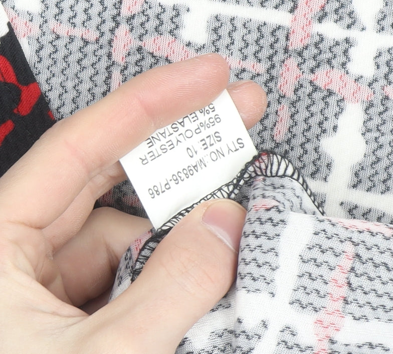 Marc Angelo Women's Multicoloured Wrap Blouse Size 10