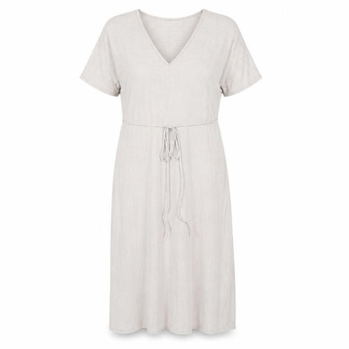 Zara Women Beige Midi V-Neck Wrap Dress Size 12