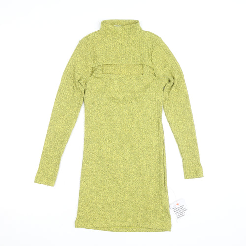 ASOS DESIGN Petite Women’s Green Bodycon Short Knit Dress Size 4