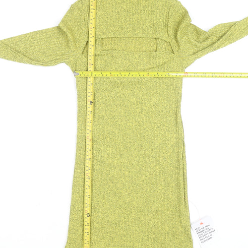 ASOS DESIGN Petite Women’s Green Bodycon Short Knit Dress Size 4