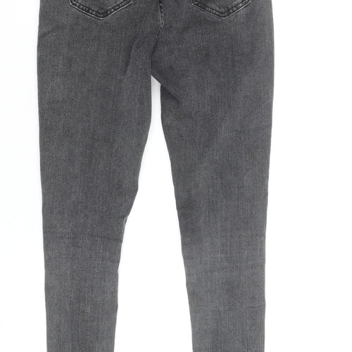 SHEIN Women's Grey High Rise Skinny Jegging Stretch Trousers XS