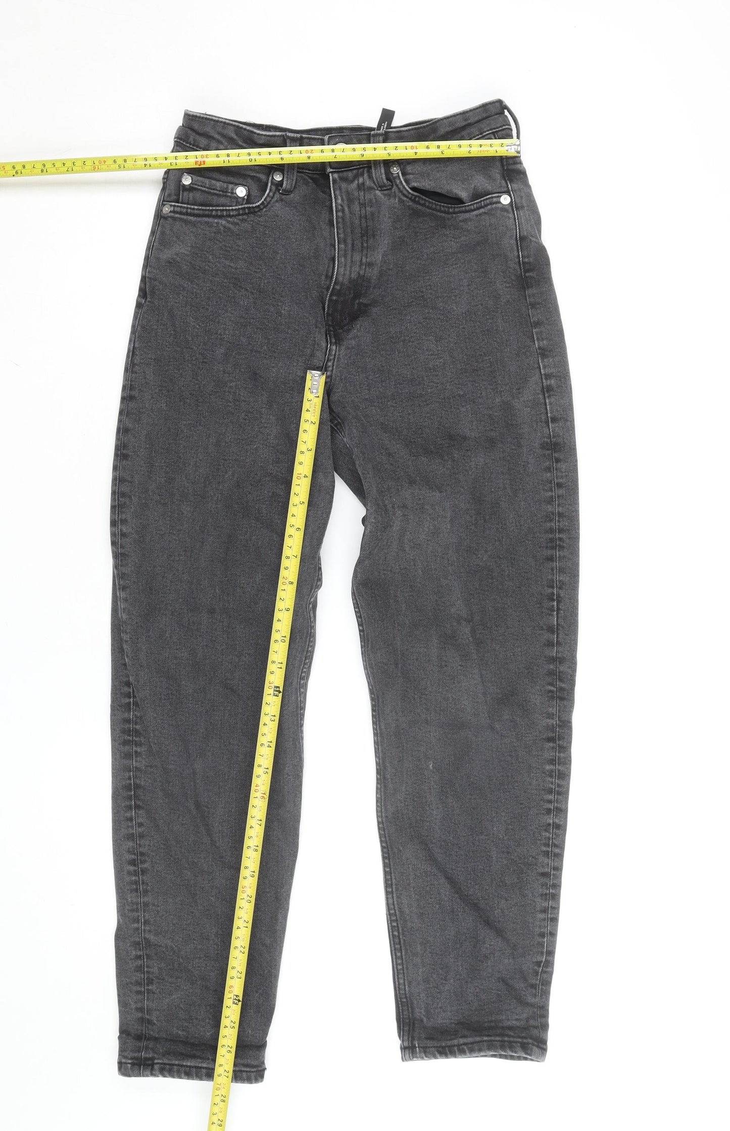 Weekday Women's Black High Rise Mom Jeans Size 10