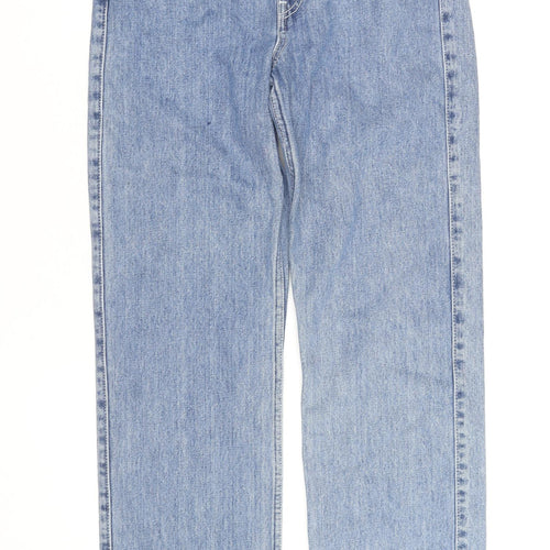 Weekday Women’s Blue Straight High Rise Organic Cotton Jeans Size 10