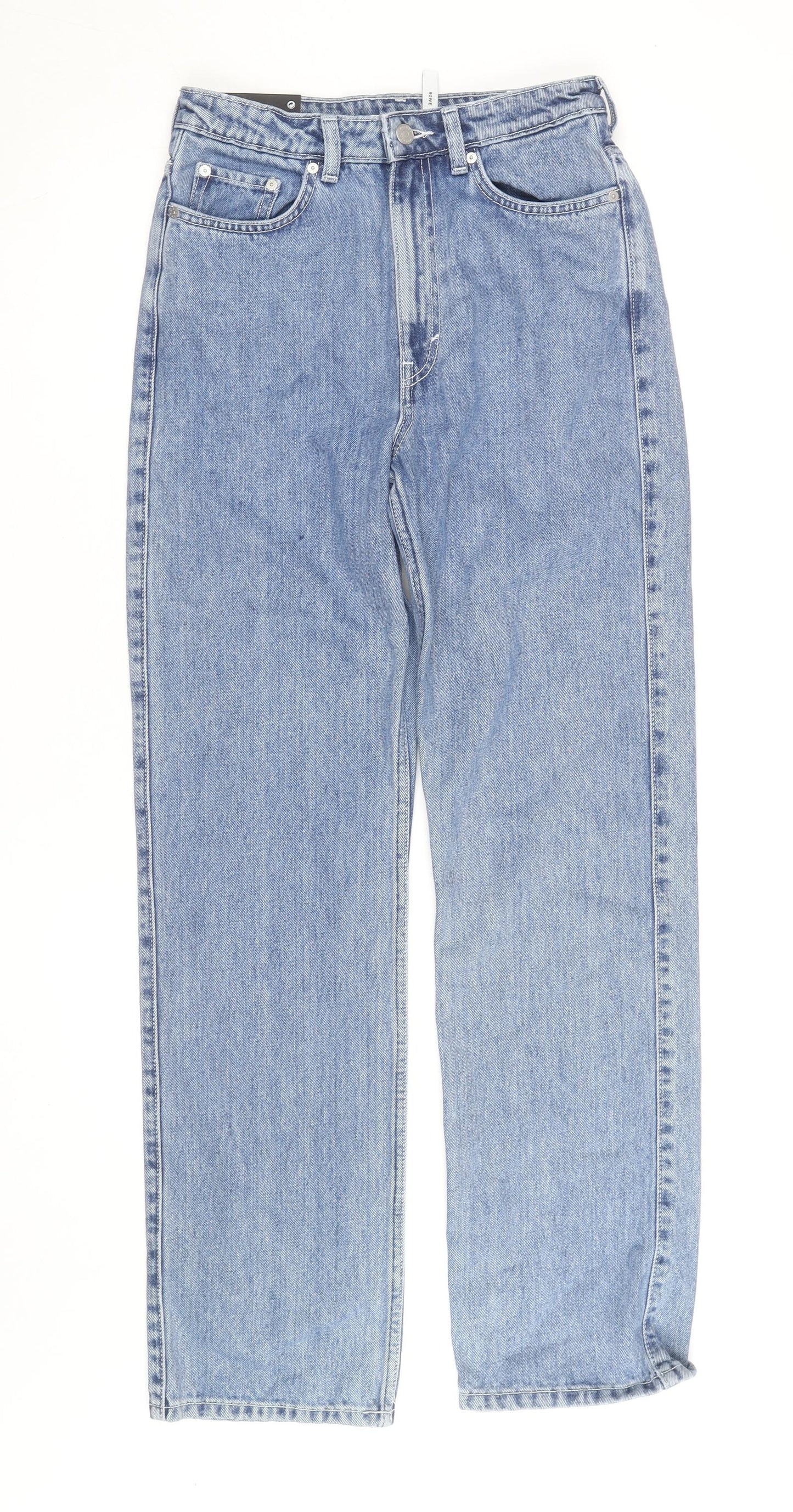 Weekday Women’s Blue Straight High Rise Organic Cotton Jeans Size 10