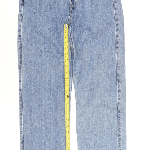 Weekday Women’s Blue Straight High Rise Organic Cotton Jeans Size 10