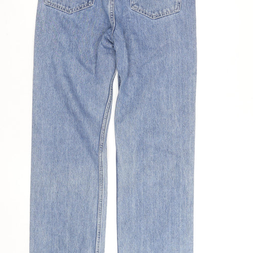 Weekday Women’s Blue Straight High Rise Organic Cotton Jeans Size 10