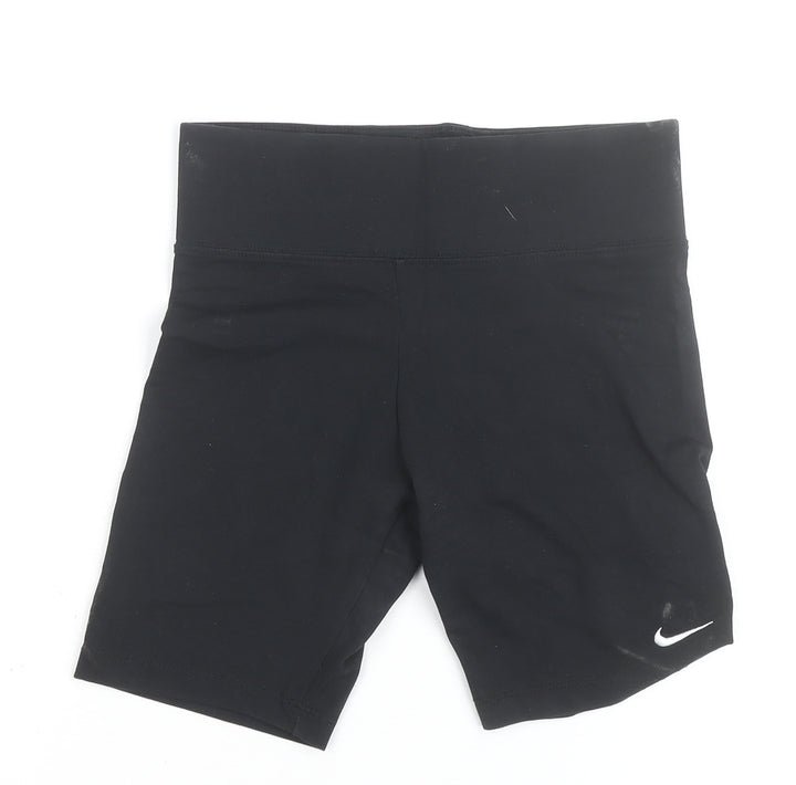 Nike Women's Black Biker Activewear Shorts Size S Stretch Gym