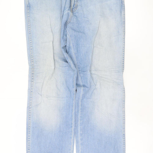 Wrangler Women’s Blue Straight Leg Texas Stretch Jeans Size 16 Regular