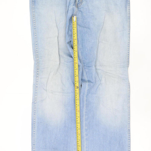 Wrangler Women’s Blue Straight Leg Texas Stretch Jeans Size 16 Regular