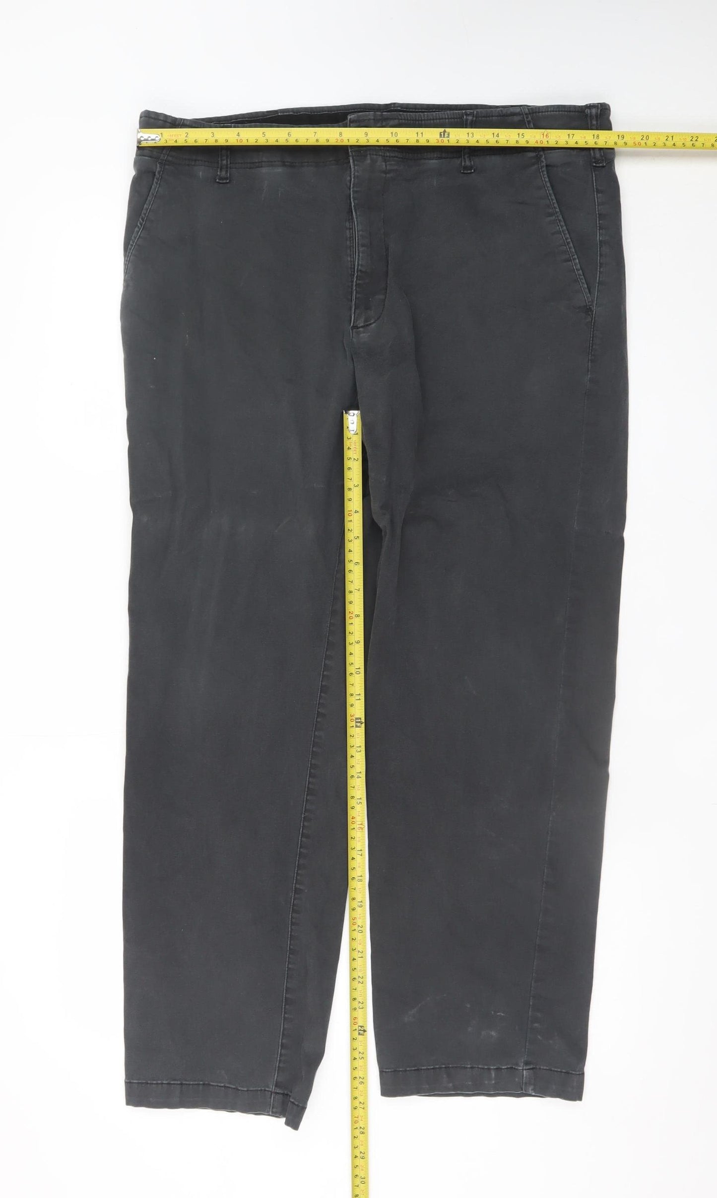Lee Men's Black X-Treme Comfort Khaki Chino Trousers 40x30