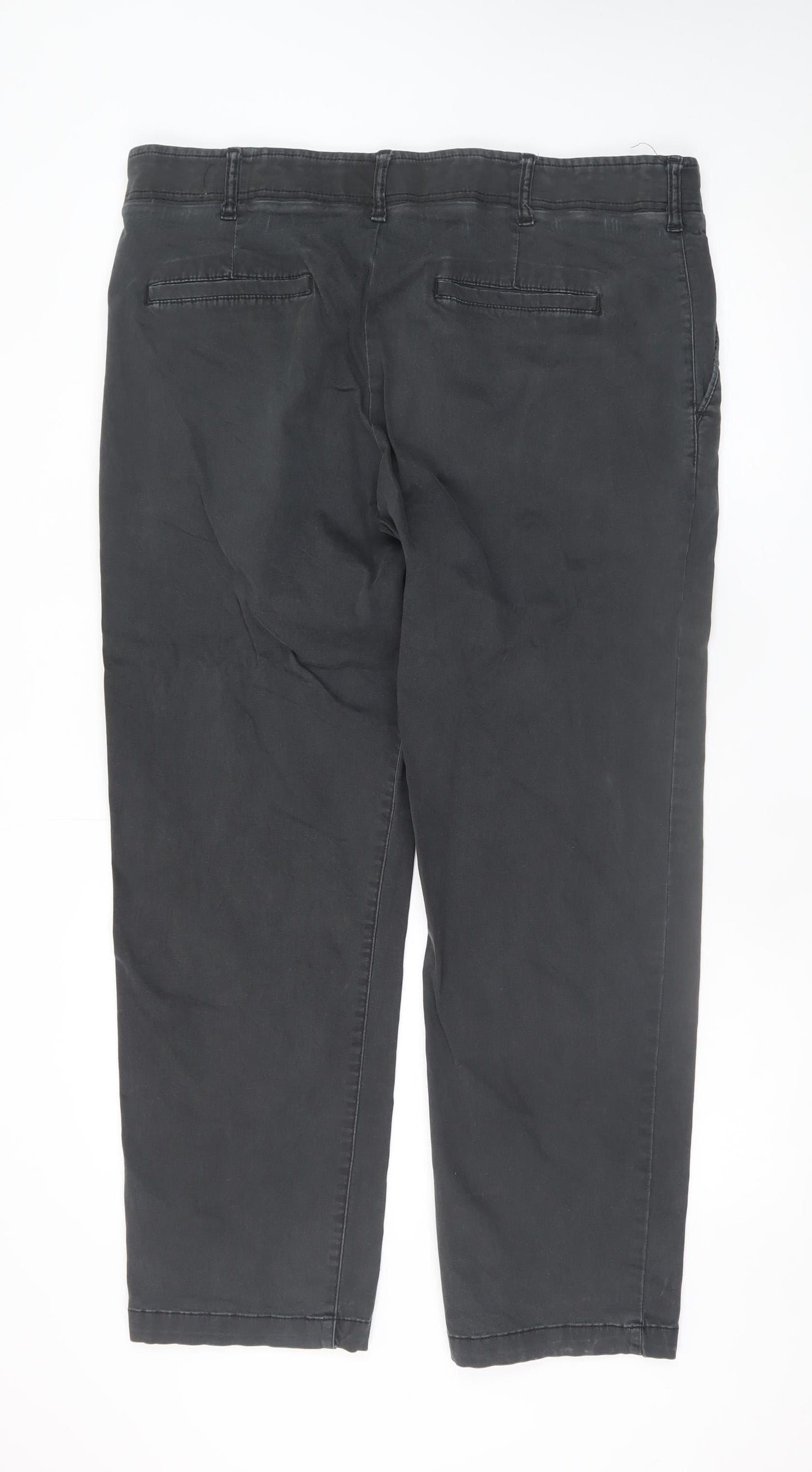 Lee Men's Black X-Treme Comfort Khaki Chino Trousers 40x30
