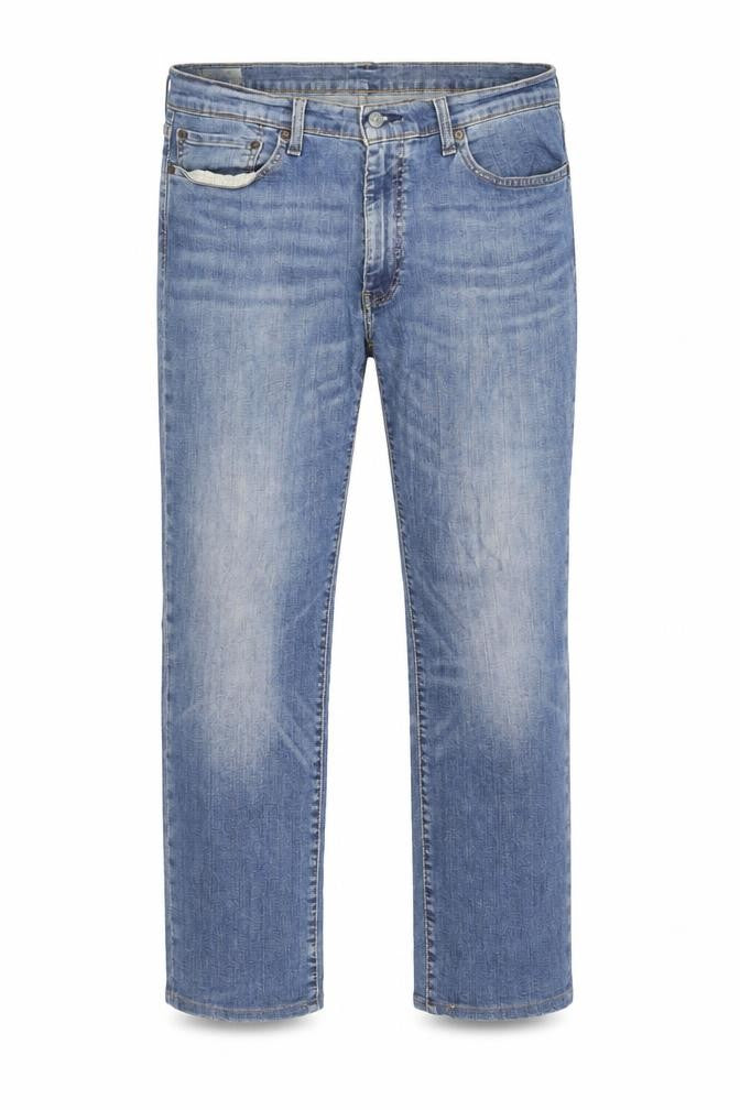 Front view of Levi's Premium Men's Blue 511 Straight Jeans W36 L32 Regular Fit Denim