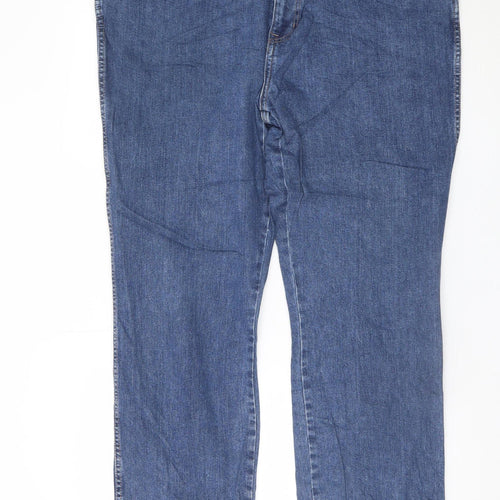 Wrangler Men's Blue Straight Regular Fit Jeans W44 L32