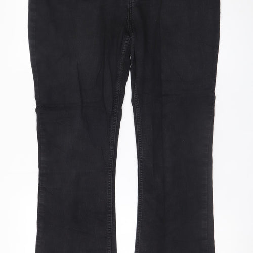 Lee Women’s Black Bootcut Jeans Size 18 Regular Fit Denim