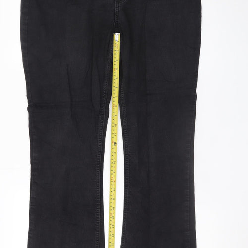 Lee Women’s Black Bootcut Jeans Size 18 Regular Fit Denim