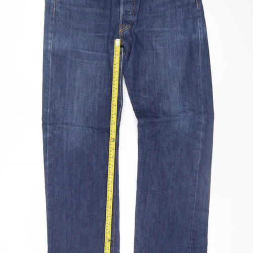 Levi's Men's Blue Straight Denim Jeans W36 L34 Classic Fit