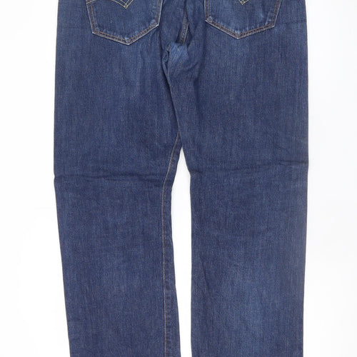 Levi's Men's Blue Straight Denim Jeans W36 L34 Classic Fit