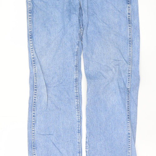 Wrangler Men's Blue Jeans 33x34 Slim Fit Straight Denim