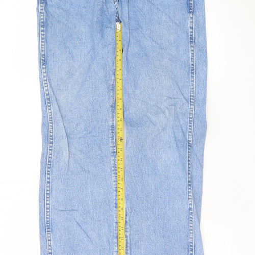 Wrangler Men's Blue Jeans 33x34 Slim Fit Straight Denim
