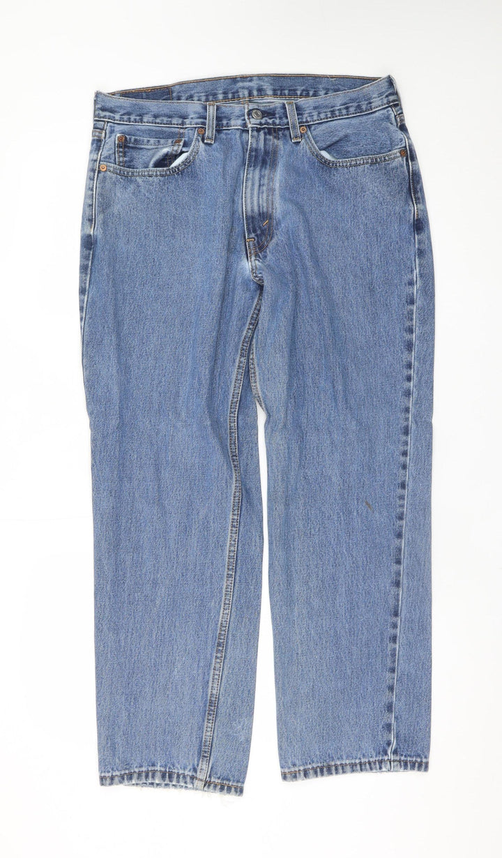 Levi's Men's Blue 34x30 Straight Fit Denim Jeans