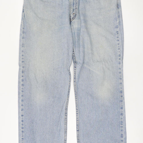Levi’s 505 Regular Fit Light Blue Denim Jeans Men W36 L32