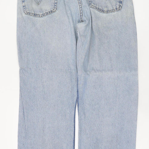 Levi’s 505 Regular Fit Light Blue Denim Jeans Men W36 L32
