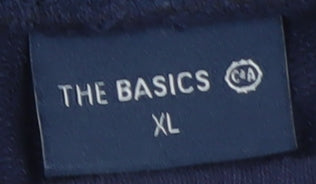 C&A The Basics Men's Blue XL Sweat Shorts with Zipped Pockets