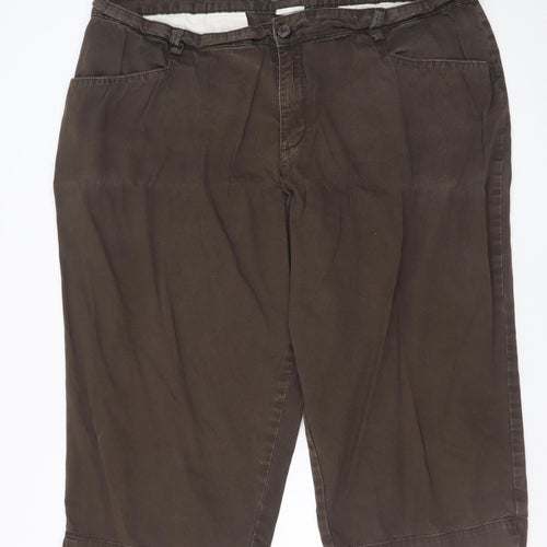 Lee Men's Brown Chino Shorts Size L Regular Fit Casual Cotton