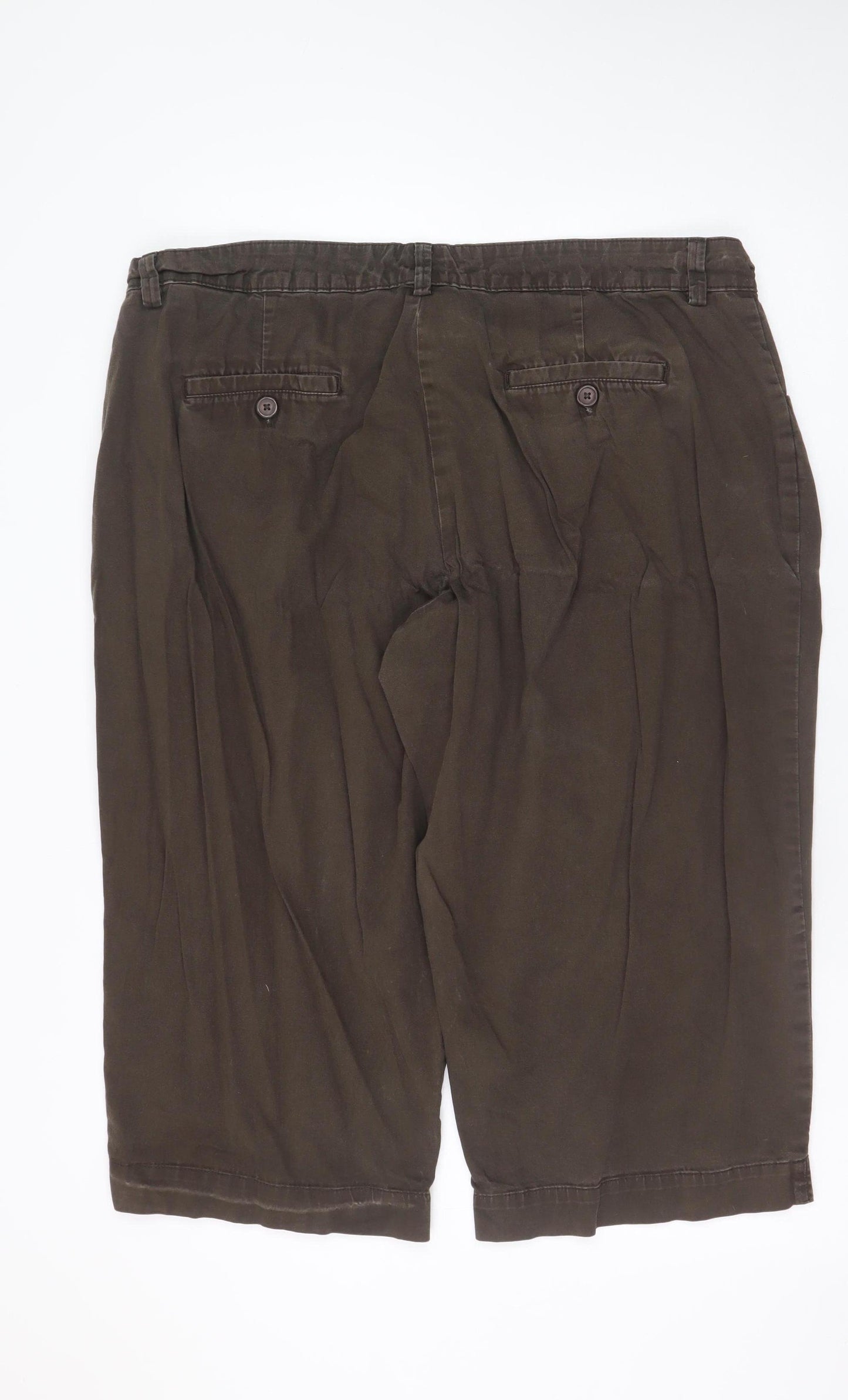 Lee Men's Brown Chino Shorts Size L Regular Fit Casual Cotton