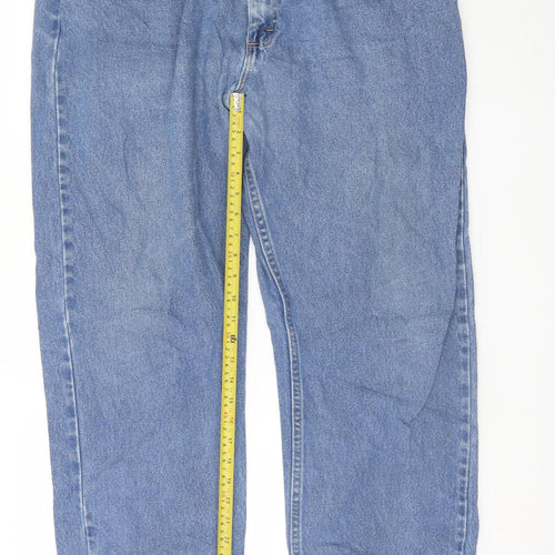 Wrangler Men's Blue 40x32 Relaxed Fit Straight Denim Jeans