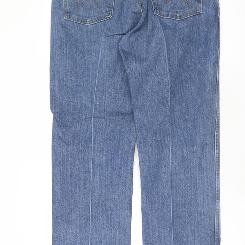 Wrangler Men's Blue Straight Leg Comfort Fit Jeans 35W 30L