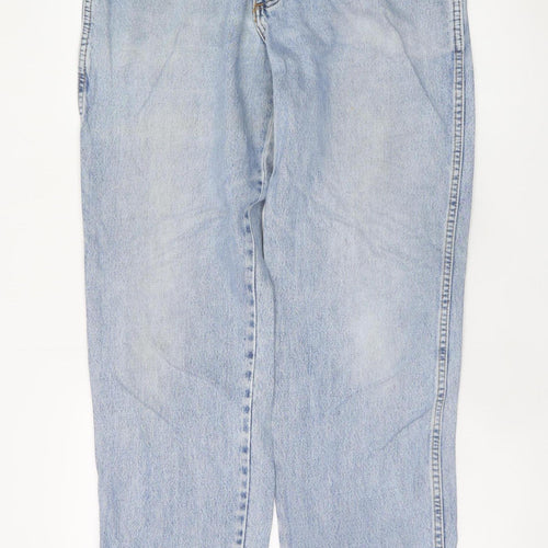 Wrangler Men's Blue Light Wash Straight Jeans 36x32 Classic Denim