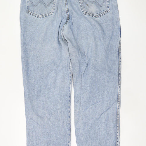 Wrangler Men's Blue Light Wash Straight Jeans 36x32 Classic Denim