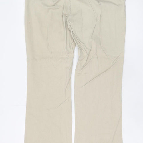 Tommy Hilfiger Men's Beige Chino Trousers Size M Regular Fit