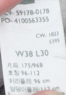 Levi's Men's Grey 38x30 Straight Denim Jeans Stretch Regular Fit