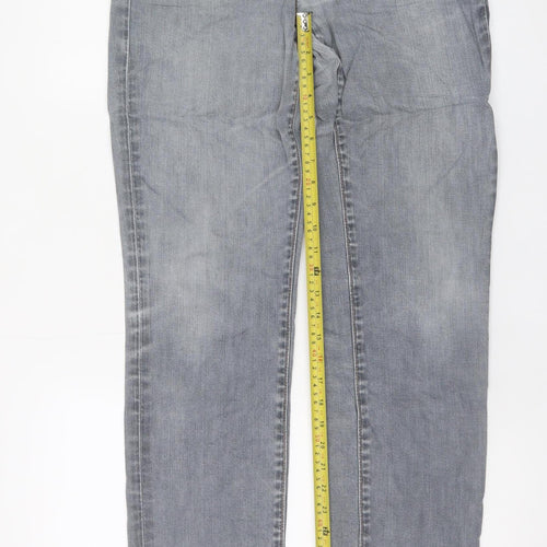 Levi's Mens Grey Straight Fit Denim Jeans W34 L32